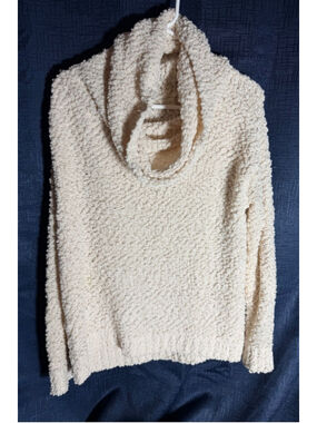 Women's Altar'd State Cream Cowl Neck Sweater S soft cozy